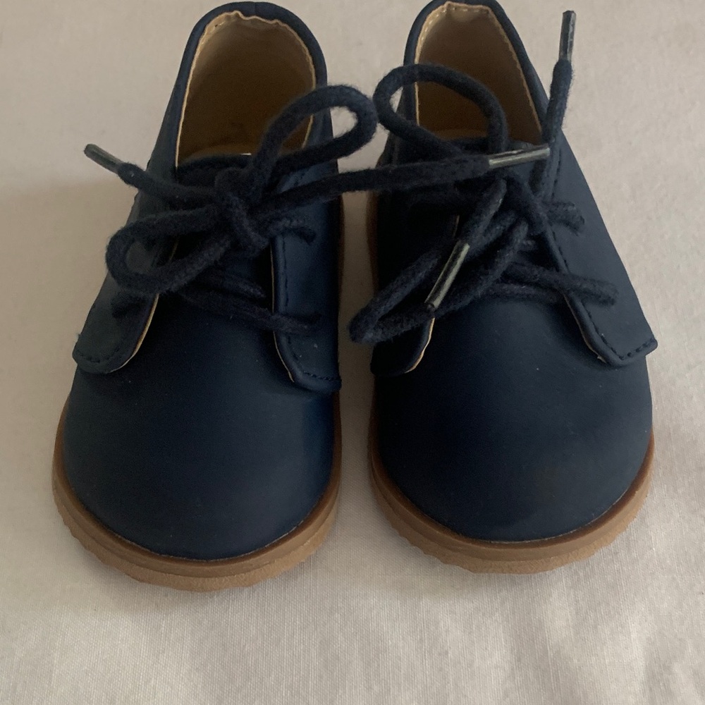 Janie and Jack Navy Blue Kids Dress Shoes